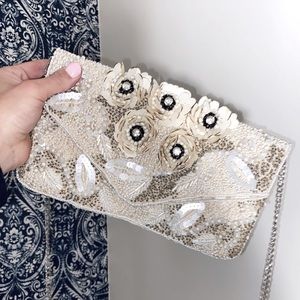 Clements Ribeiro embroidered bag with chain